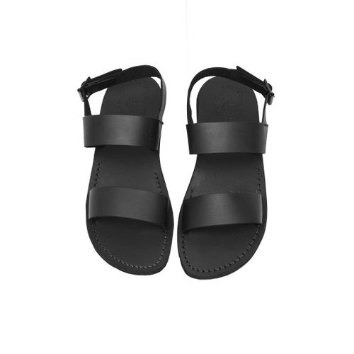 Generic Back Lock Leather Craft Women’s Sandals – Black	