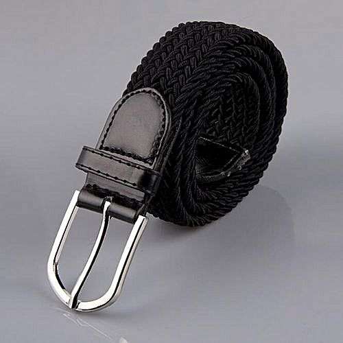 Generic Unisex Woven Belt – Black