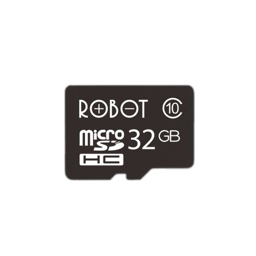 Robot 32GB Class 10 MicroSDHC Memory Card – Black
