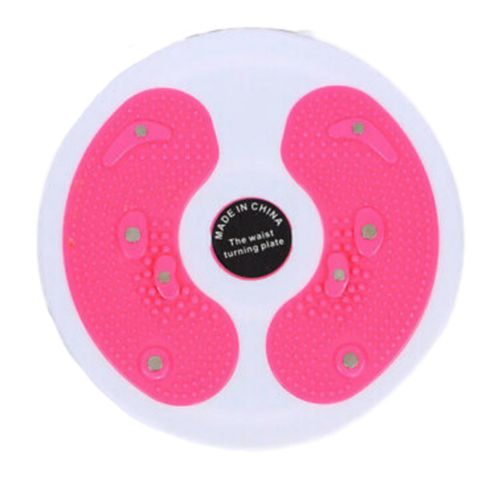 Twister 2in1 Trim Waist Twister&Refloxology Massage Disc-White Pink	