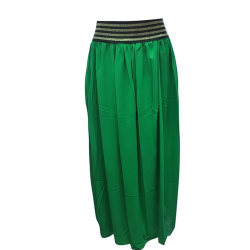 Agelex DLargge Maxi Chiffon Skirt – Green