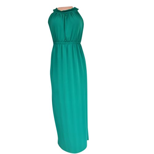 Agelex DLargge Maxi Free Dress With Elastine Waist – Green.