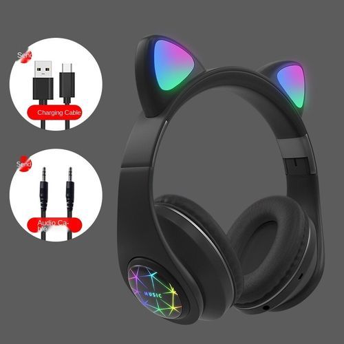 Generic M2 New Cute Cat Ears Wireless Bluetooth Headset -Color May Vary