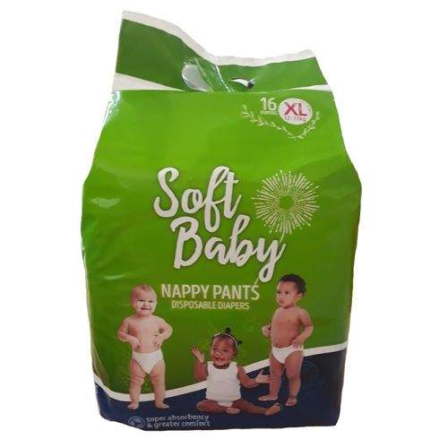 Soft Baby Soft Baby – Diapers Pants Xl – 16 (12-17Kg)	