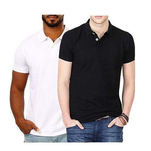 Other 2 Piece Short Sleeve Polo Shirts – White/Black	