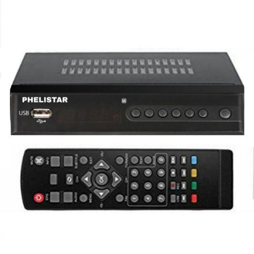 Phelistar Phelister Free to Air Decoder, No monthly subscription of Local channels – Black