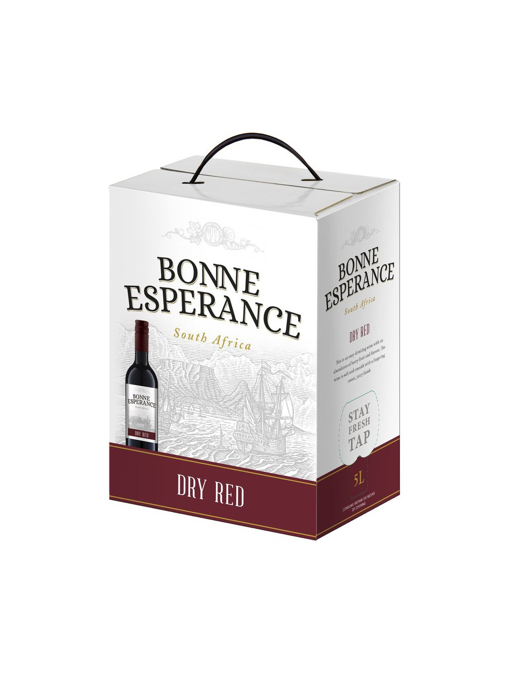 BONNE ESPRANCE DRY RED 5000(5L) WINE 4 pack box