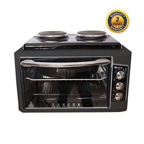 Blueflame BF-0125 Mini Oven With 2 Hot Plates, 40 Litres – Black