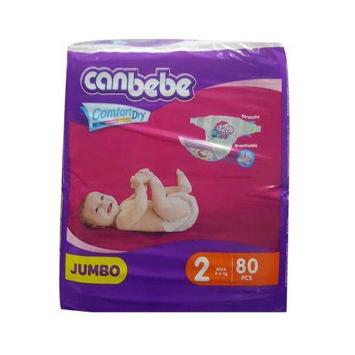 Canbebe Comfort Dry Baby Pampers – 2 Mini * 80pcs – 3-6kg	