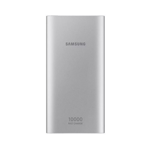 Samsung 10000mAh Slim Dual USB Port Power Bank & Fast Charge – Metallic Silver