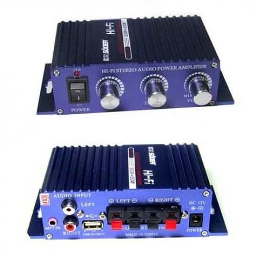 SUOER 150W + 150W 2 Channel Amplifier Purple