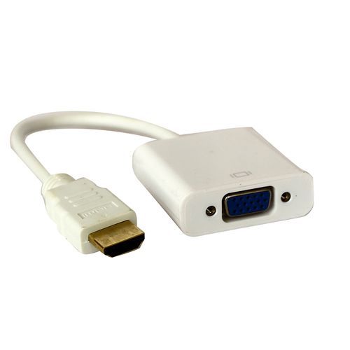 HDMI To VGA Adapter- Color -White